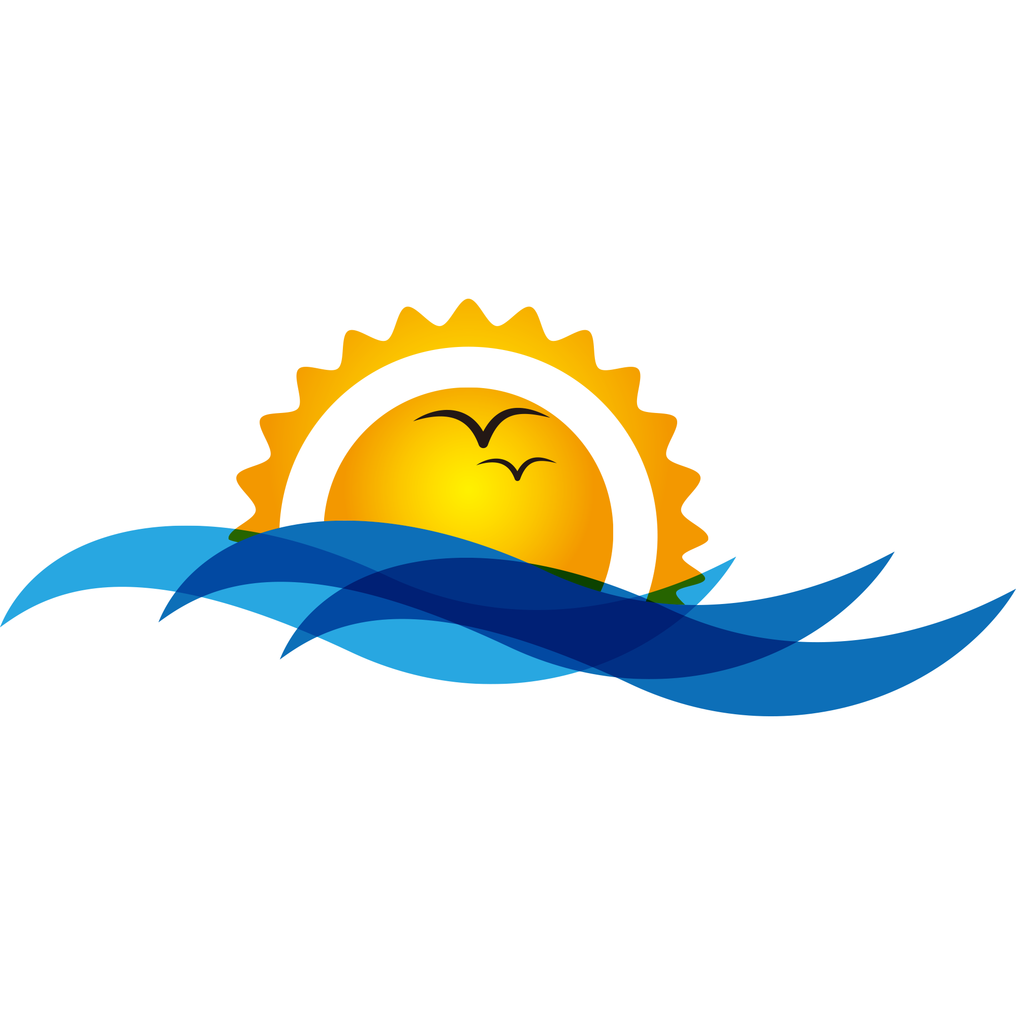 Sunrise with Interconnected People in World